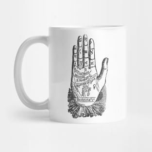 Vintage Gypsy Palm Reader Hand Mug